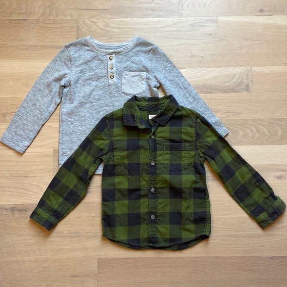 Cat & Jack Other - Toddler Boys’ Cat & Jack Long Sleeve Shirts Bundle ** 2 shirts ** Size 5T